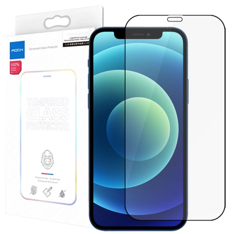 Full Glue Rock tempered glass for Apple iPhone 12 Mini black