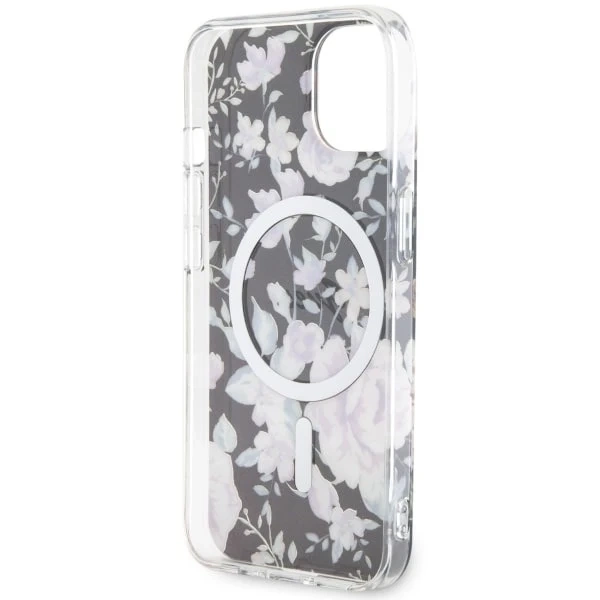 Etui Guess GUHMP14SHCFWSK pro iPhone 14 6,1" pevný obal Flower MagSafe