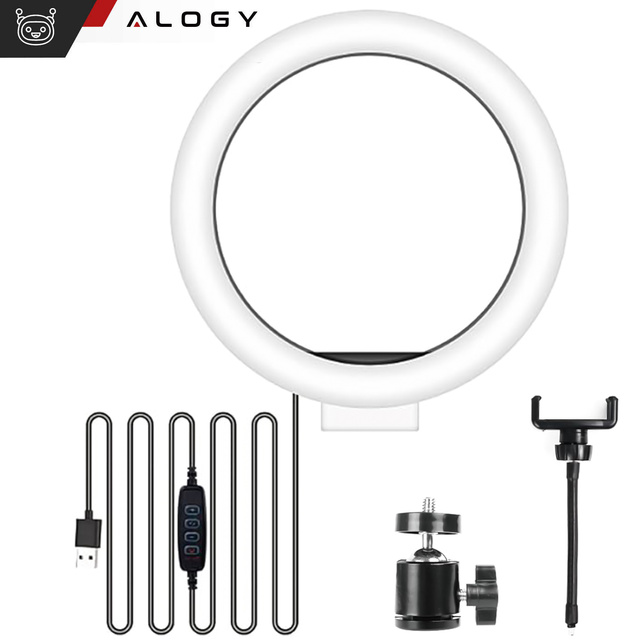Alogy Ring A33 photographic ring lamp for makeup photos tripod