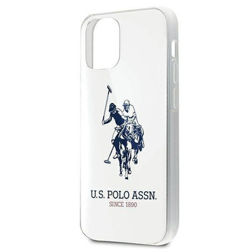 US Polo Shiny Big Logo iPhone 12 mini 5.4" phone case white/white