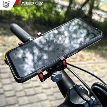 Držiak telefónu na telefón Alogy 55-95 mm pre skúter na bicykel čierny