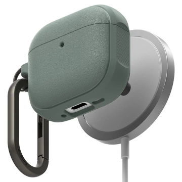 Kryt pro Apple AirPods 4 Ringke Onyx MagSafe Sage Green Karabińczyk