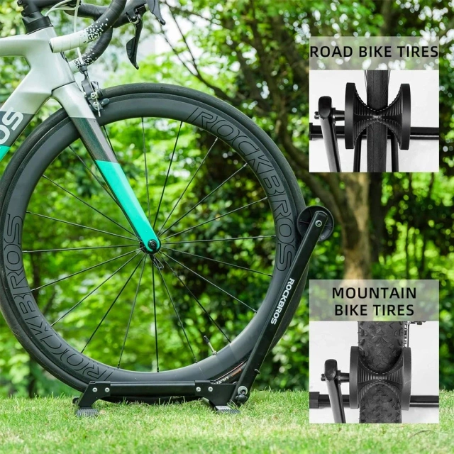 Rockbros 27210001001 Skladací stojan na bicykel - čierny