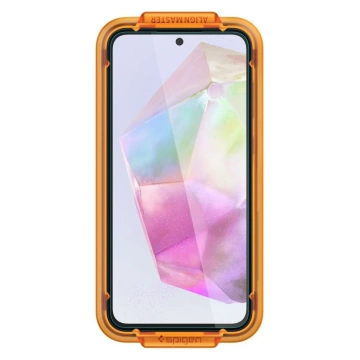 Spigen Alm Glas.tR tempered glass 2-pack for Samsung Galaxy A35 5G Clear