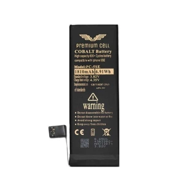 Батарея преміум-класу Cobalt для iPhone 5SE SE2016 1810mAh 600 циклів зарядки/розрядки