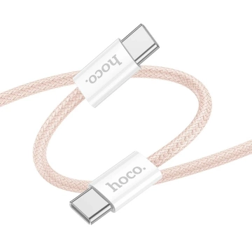 Nabíjací kábel HOCO Type-C na Type-C X104 1m ružový PD 60W QC 3.0 rýchle nabíjanie
