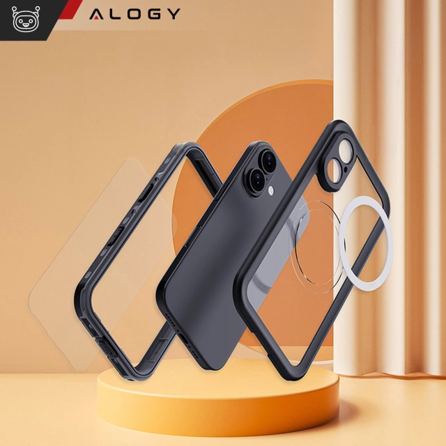 Alogy HydroArmor™ IP68 Waterproof Case with Clear Back 360 Armored Case for MagSafe for Apple iPhone 16