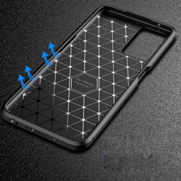 Чохол для Realme 9i Alogy Rugged Armor. Чохол TPU Carbon Black Glass