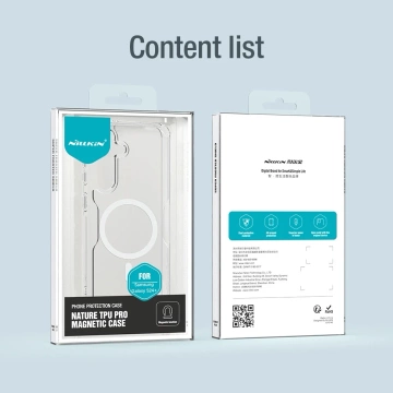 Pancierové puzdro Nillkin Nature Pro s magnetickým krúžkom pre Samsung Galaxy S24 - biele