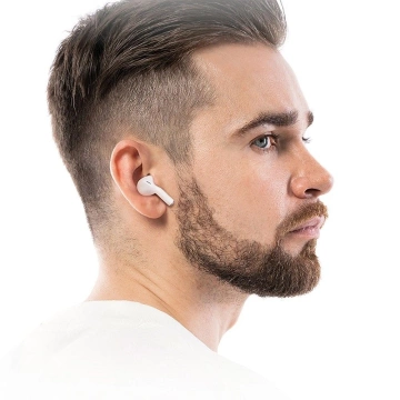 Бездротові Bluetooth-навушники HOCO TWS EW54 – білі з зарядним кейсом