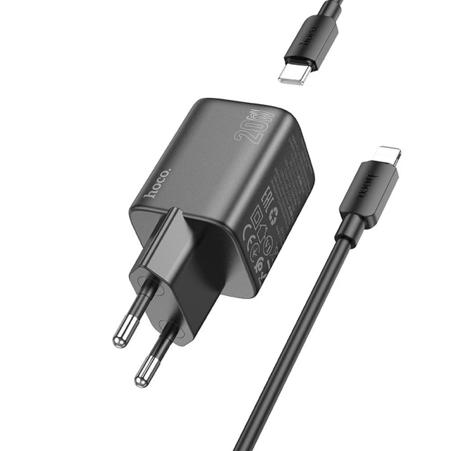 Nabíjačka Hoco N41 GaN 20W USB-C USB-A USB-C Lightning kábel
