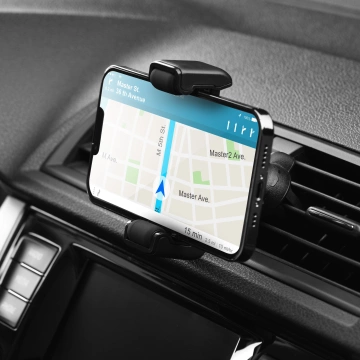 Автомобільний тримач FORCELL F-GRIP Carbon H-CF509 для решітки радіатора чорного кольору