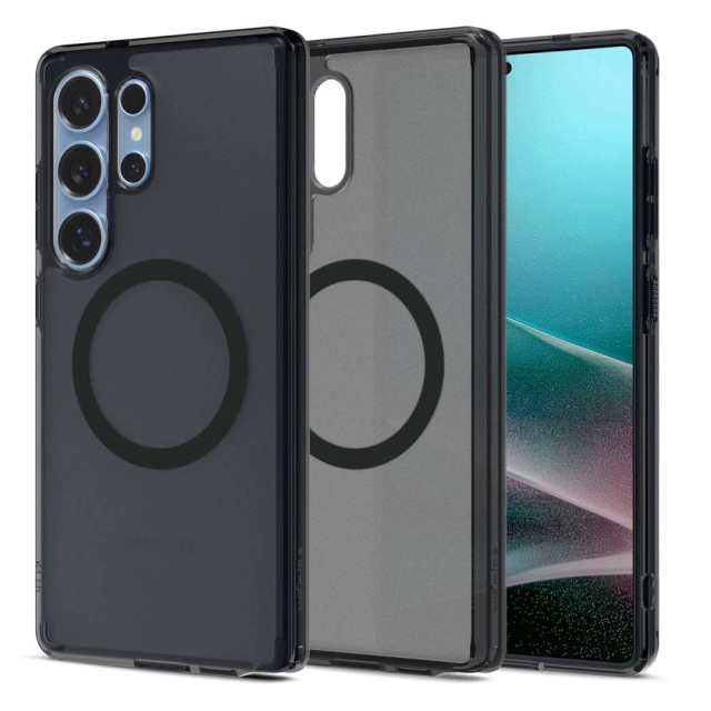 Pouzdro Spigen Ultra Hybrid MagSafe pro Samsung Galaxy S25 Ultra Frost Black