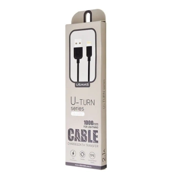 USMAS U-Turn Lightning-Kabel 1m schwarz