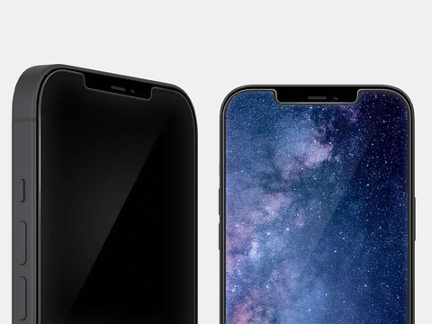 Gehärtetes Glas x2 für die Spigen Glas.TR EZ Fit Hülle für das iPhone 12/12 Pro
