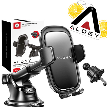 Car phone holder, window, grille, cockpit, dashboard, car, car, for 7" phone Alogy 3in1 Fragrance pendant