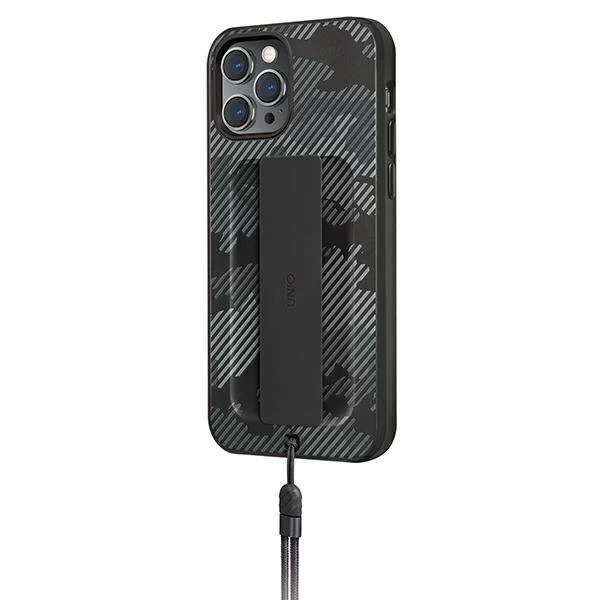 UNIQ puzdro Heldro iPhone 12/12 Pro 6,1 "black camo / charcoal camo Antimicrobial