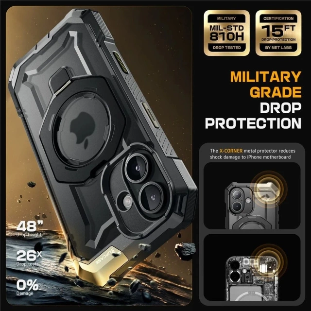 Etui Supcase UB Grip Mag Safe pro iPhone 16 Black