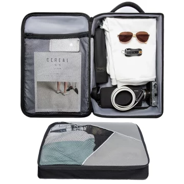 Bange voděodolný batoh na 15,6" notebook, městský cestovatel, 45x30x16 cm, do práce, do letadla, pánské, dámské, s USB portem Černá