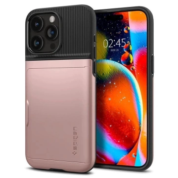 Spigen Slim Armor CS Hülle für Apple iPhone 15 Pro – Rosa