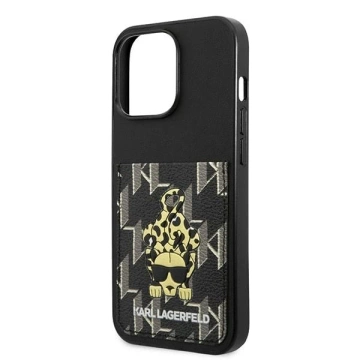 Etui Karl Lagerfeld KLHCP13LCANCNK do iPhone 13 Pro / 13 6,1" pevné puzdro Karlimals Cardslot
