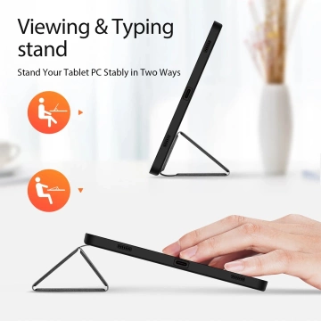 Dux Ducis Domo flip and smart sleep case для Samsung Galaxy Tab S9 - чорний