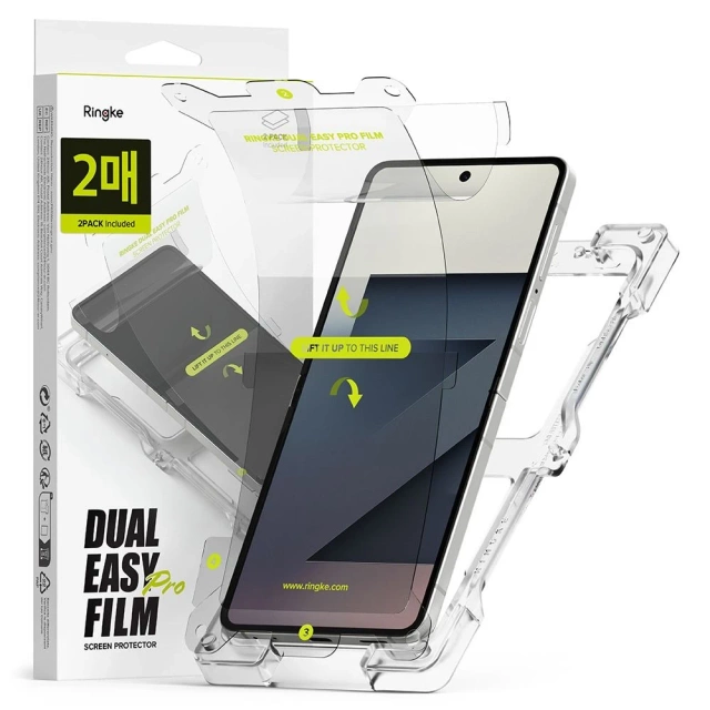 Folia Ringke Dual Easy Pro 2-Pack Galaxy Z Flip 7 Clear Wewnętrzna