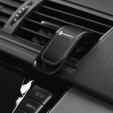 FORCELL F-GRIP Carbon B060 magnetische Autohalterung für Kühlergrill schwarz