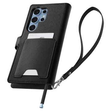 Peněženka Spigen Wallet pro Samsung Galaxy S25 Ultra černá "S"