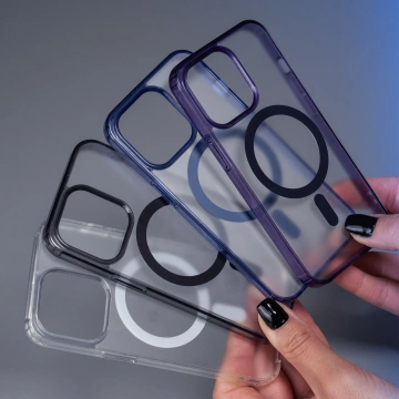 Etui für Apple iPhone 15 Plus 3mk Frosty MagCase Weiß