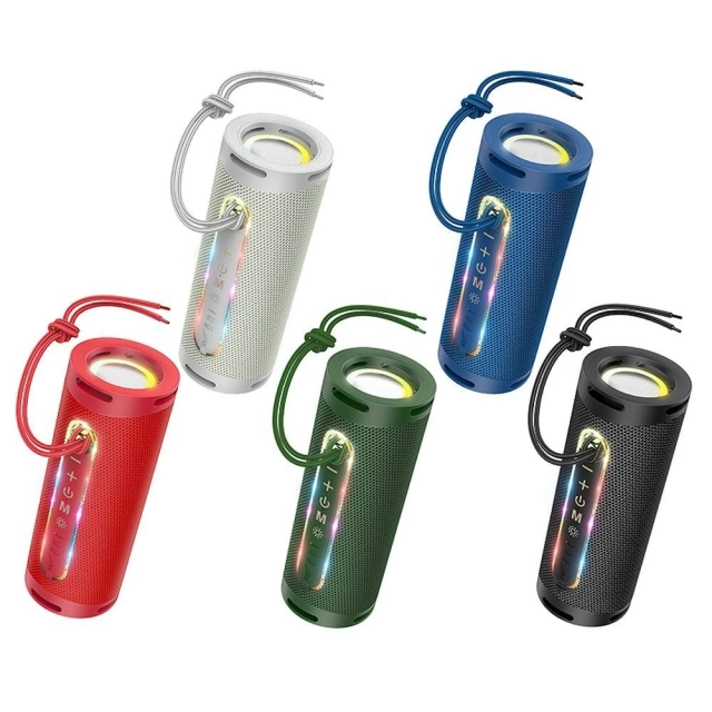 Hoco HC9 Portable Bluetooth 5.1 RGB Speaker, 2×5W, 1800mAh, FM/TF/AUX