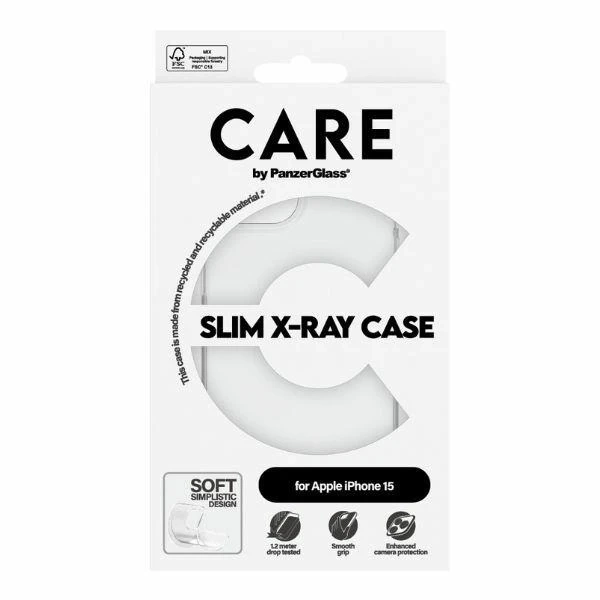 iPhone 15 PanzerGlass Slim X-Ray Case Transparent