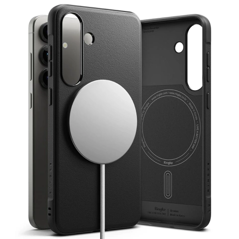 Чохол для Samsung Galaxy S25 Black з магнітним кільцем Onyx MagSafe
