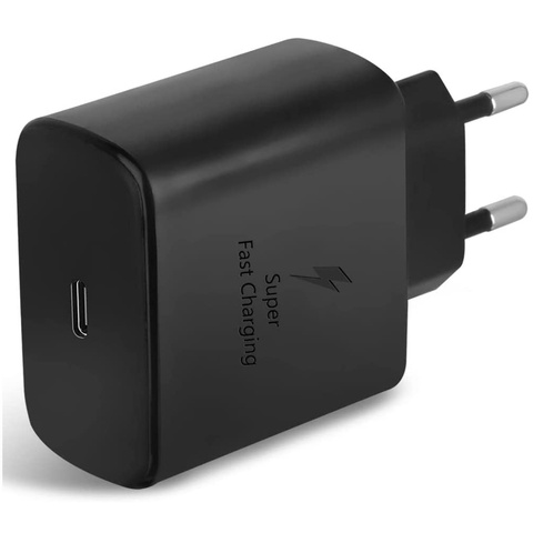Настінний зарядний пристрій 3,6 A 25 Вт Fast Power Delivery PD USB-C Type-C Single Black
