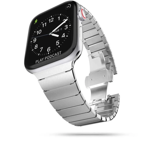 Apple Watch Tech-protect linkband 4 / 5 / 6 / 7 / 8 / se / ultra (42 / 44 / 45 / 49 mm) stříbrné