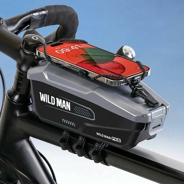 WILDMAN FK6 Fahrradhalterungshülle Grau Wasserdicht EVA
