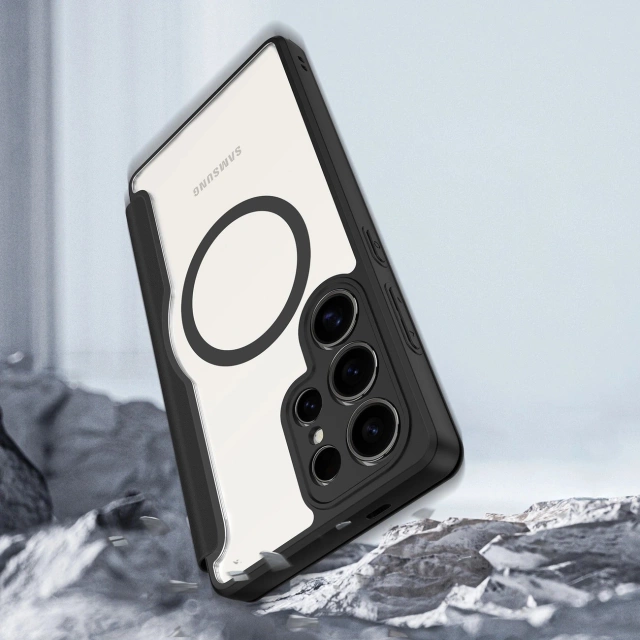 Etui Portfelowe do Samsung Galaxy S25 Ultra Dux Ducis Skin X Pro Czarne