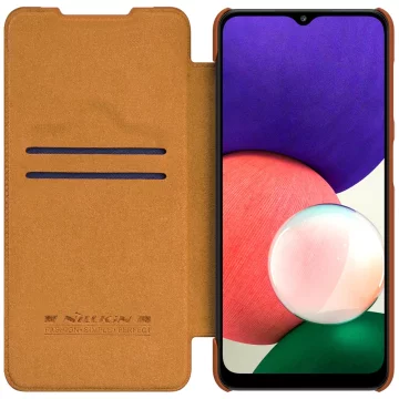Шкіряна кобура Nillkin Qin для Samsung Galaxy A22 4G коричнева