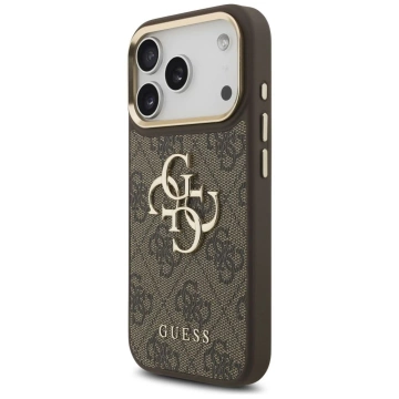 Etui Guess 4G Big Classic Logo Big Strap Metal Buttons do iPhone 17 Pro Brązowy