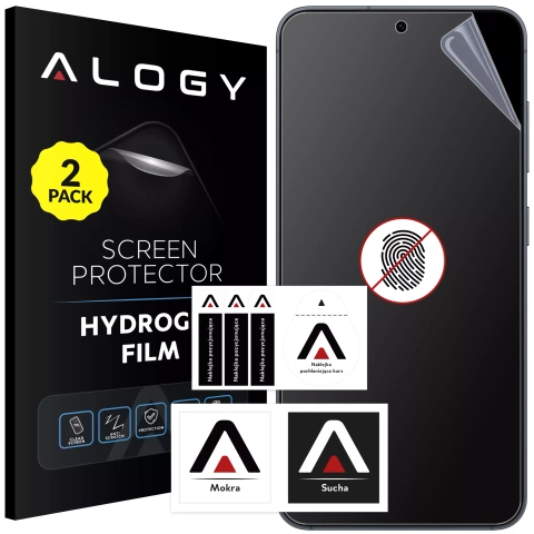 2x Folia "MATOWA" do Samsung Galaxy S25 Hydrożelowa Alogy HydroSkin Matte Pro™ na ekran do etui "BEZ ODCISKU PALCÓW"
