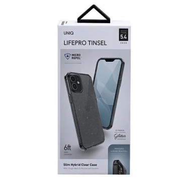 UNIQ case LifePro Tinsel iPhone 12 mini 5.4" black/vapour smoke