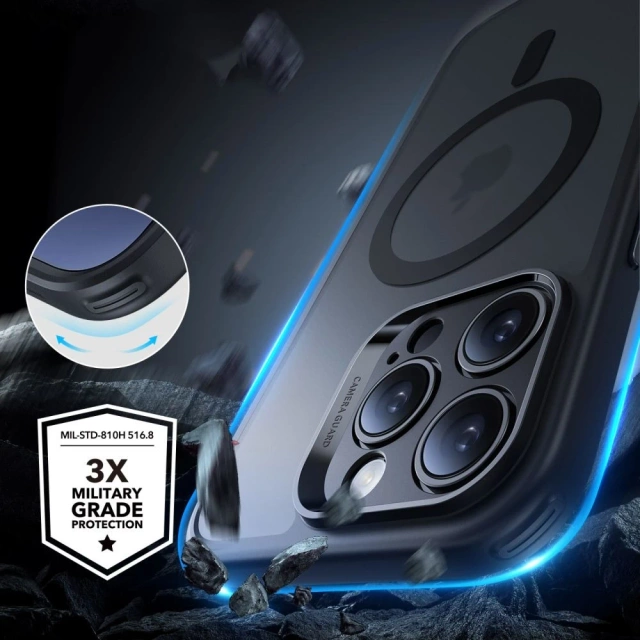 Etui ESR Classic Pro Set MagSafe iPhone 16 Pro Max Czarny Frosted