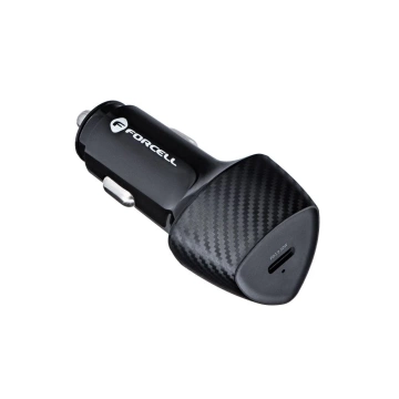 Автомобільний зарядний пристрій Forcell Carbon USB-C PD 20W USB-C кабель