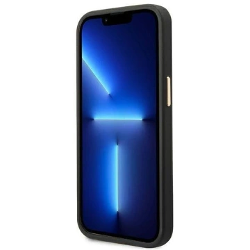 Etui Guess GUHMP14MU4GPRK pro Apple iPhone 14 Plus 6,7" černý/černý pevný obal 4G Logo Plate MagSafe