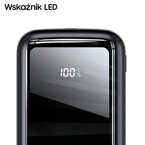 USAMS Powerbank PB58 20000mAh 22,5W Dual QC PD Fast Charge černá/černá 20KCD17701 (US-CD177)