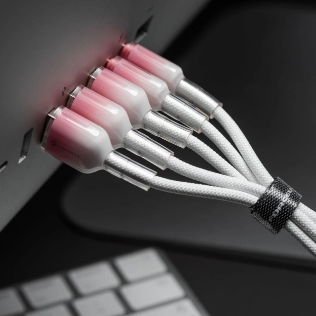 Kabel USB-C – USB-C 100W Forcell F-Energy Gradient 1 m C357 biały