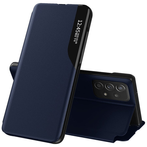 Flip Wallet Alogy Leather Smart View Cover Samsung Galaxy A52 5G / A52s Navy Blue