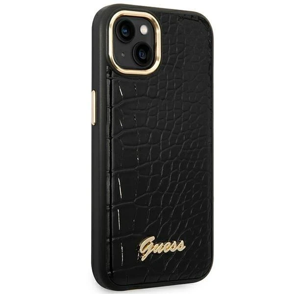 Etui Guess GUHCP14MHGCRHK für Apple iPhone 14 Plus 6,7" Czarny/Black Hardcase Croco Collection