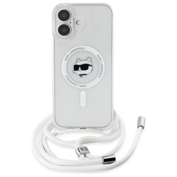Etui Karl Lagerfeld для iPhone 16 6.1" Magsafe Hardcase Transparent IML Choupette Head