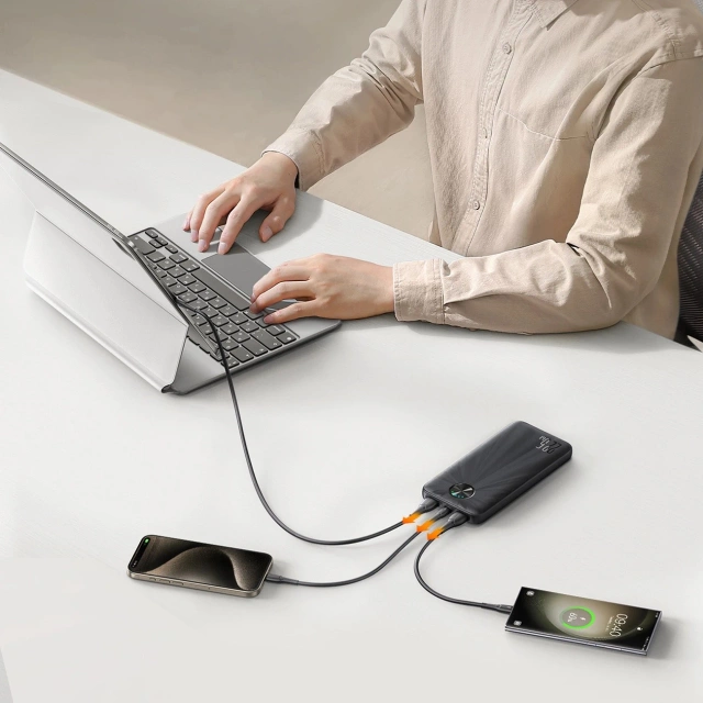 Joyroom Power Bank 10000mAh USB-C USB-A 22.5W - Black